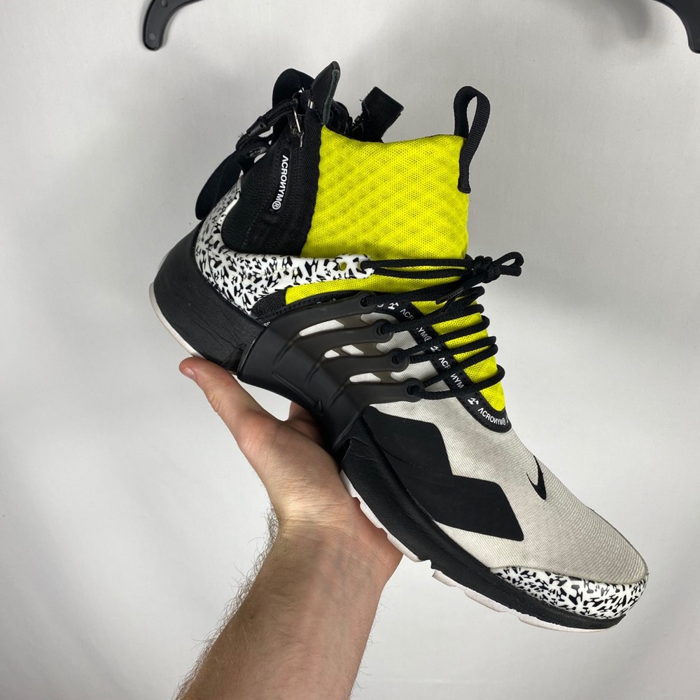 Nike x Acronym Presto Mid “Dynamic Yellow” - Picture 2 of 11
